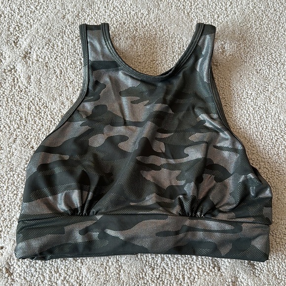 Noli Yoga GI Jane Camo Print Sports Bra Size Medium - Picture 3 of 5